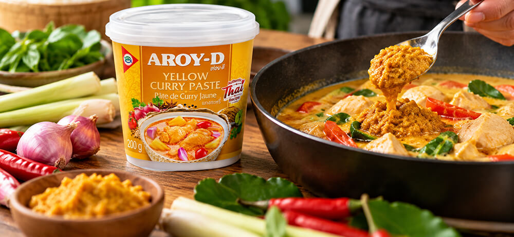 Aroy-D Žlutá kari pasta